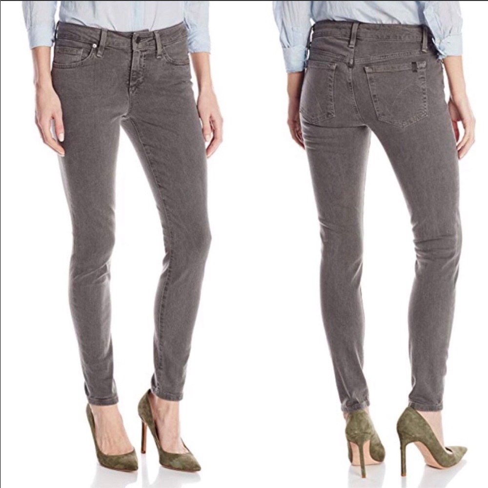 Joe’s jeans gray wash skinny ankle jeans